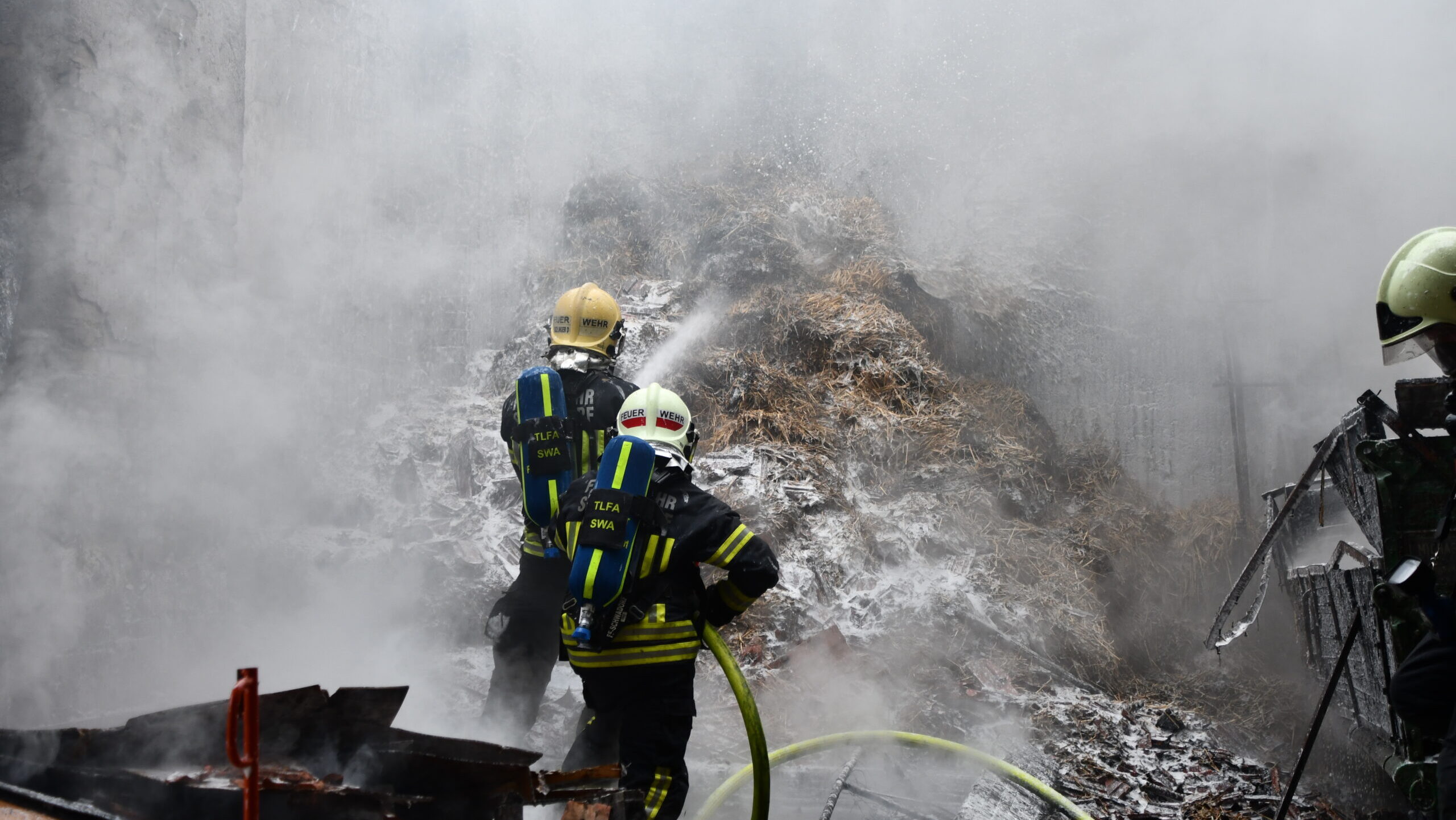 Gebäudebrand in Fischamend